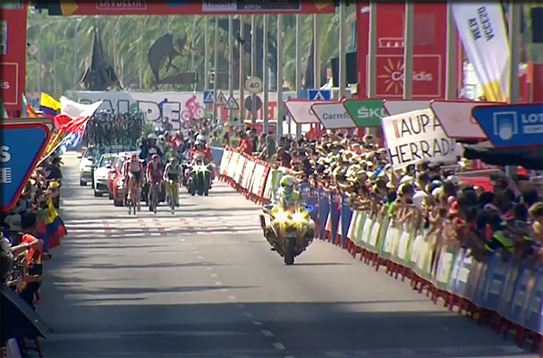 calpe Ligne d'arrivee